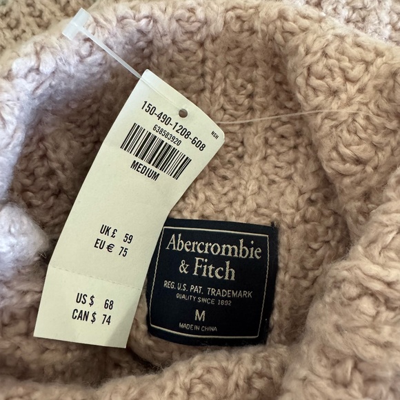 Abercrombie & Fitch Pink and Gray Turtleneck Sweater - Picture 5 of 5